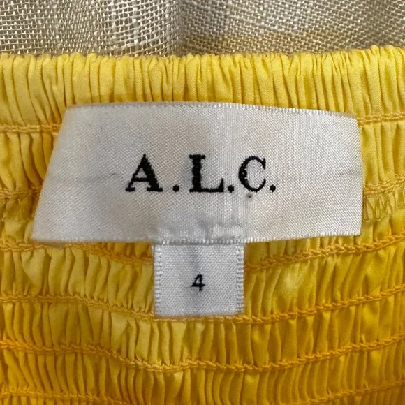 A.L.C. Adriana Smocked Handkerchief Dress in Size 4